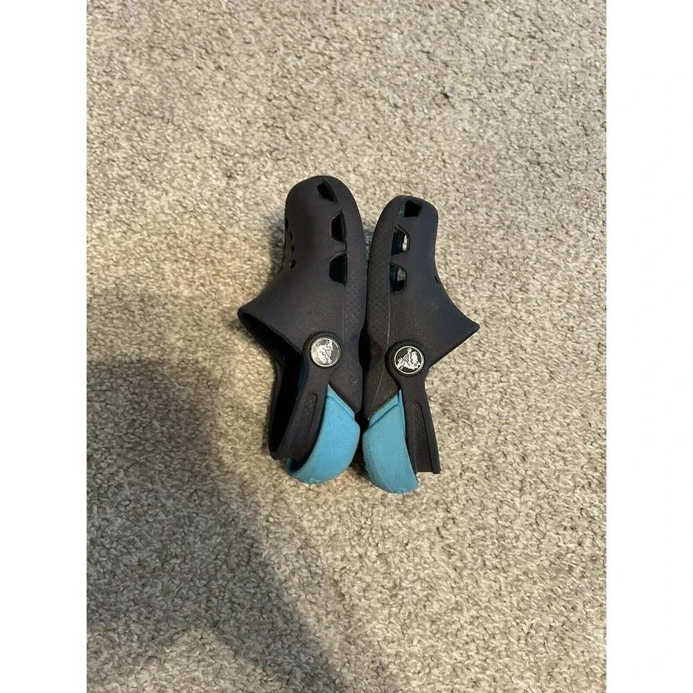 Crocs Kids Classic Clogs‎ Navy Blue Slip On Shoes Size C7